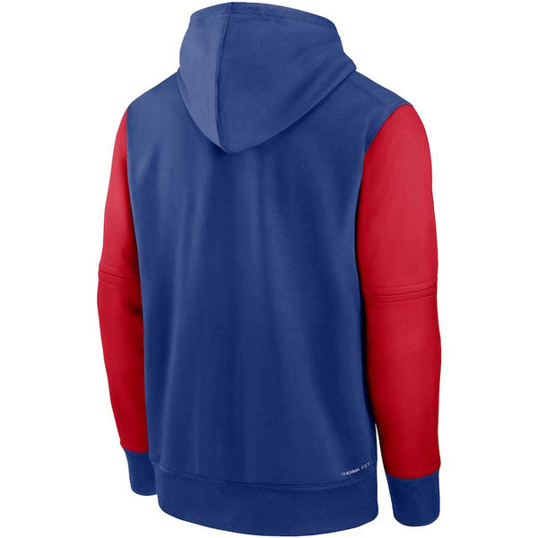 Nike Royal And Red Chicago Cubs Authentic Collection Pullover