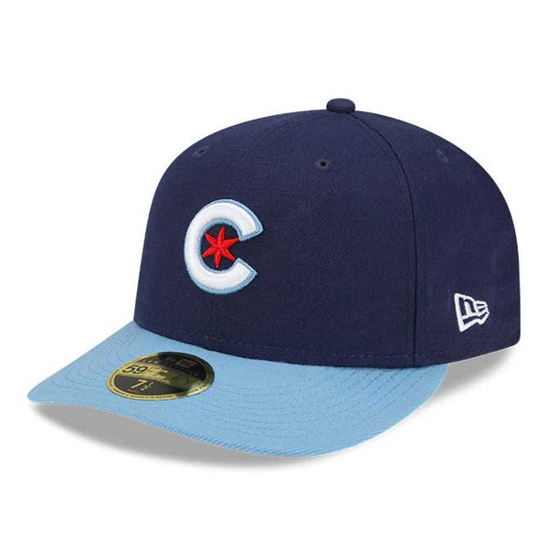 Chicago Cubs New Era Cub Head Diamond Era 59FIFTY Low Profile Fitted Hat -  Royal