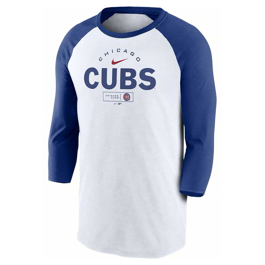 Nike Chicago Cubs 1911 Rewind Raglan 3/4-Sleeve T-Shirt XX-Large