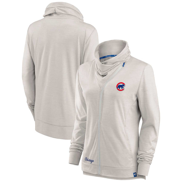 Chicago Cubs Iconic Brushed Poly Lightweight Pullover Hoodie - Mens