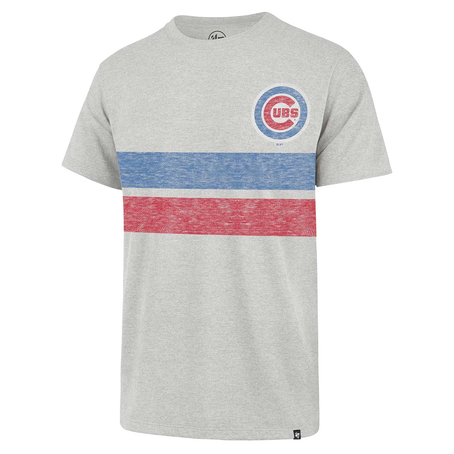 Chicago Cubs '47 Brand Gray V Neck Women's T- Shirt Size Small