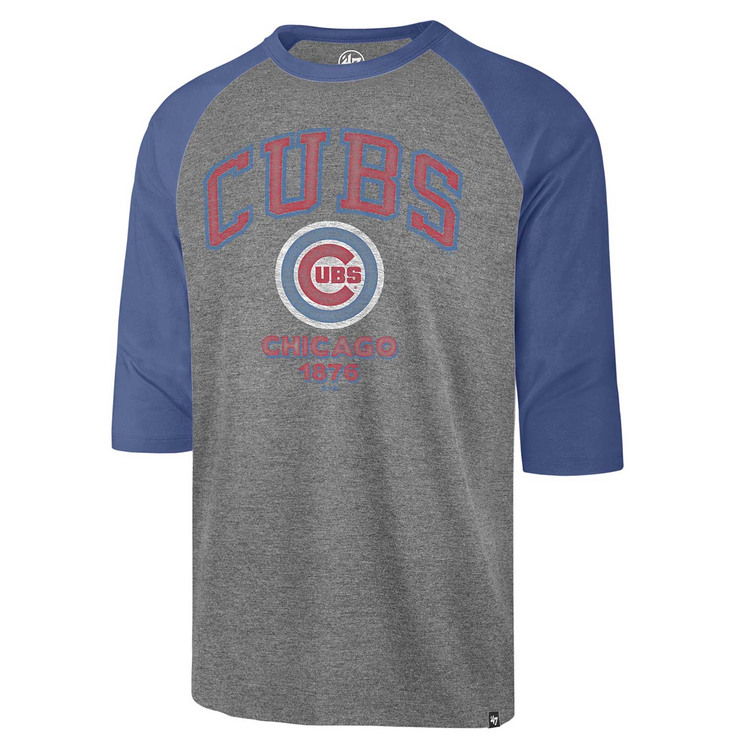Chicago Cubs Youth 3/4 Sleeve Raglan Baseball T-Shirt