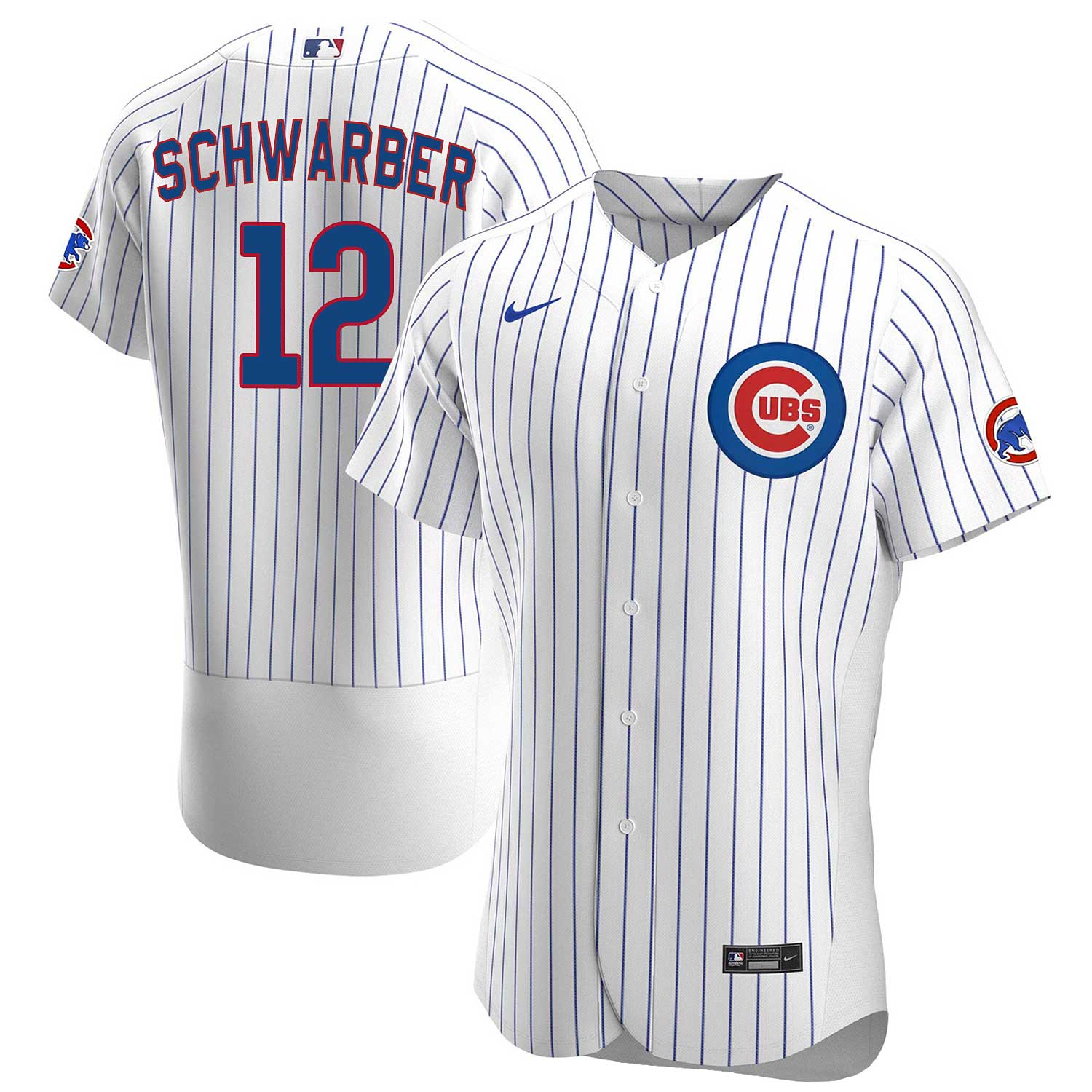 Women's Majestic Chicago Cubs #12 Kyle Schwarber Authentic Pink Fashion MLB  Jersey