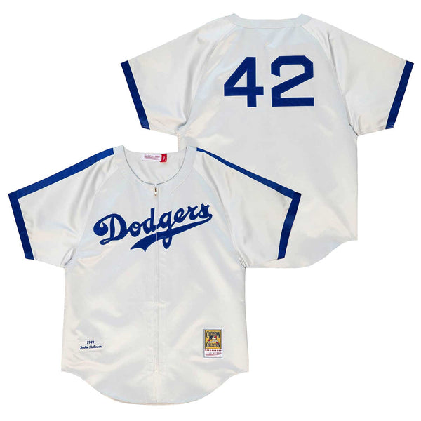 Nike Men's Jackie Robinson White Brooklyn Dodgers Home Cooperstown Collection Player Jersey