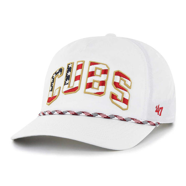 Atlanta Braves '47 Flag Flutter Hitch Snapback Hat - White