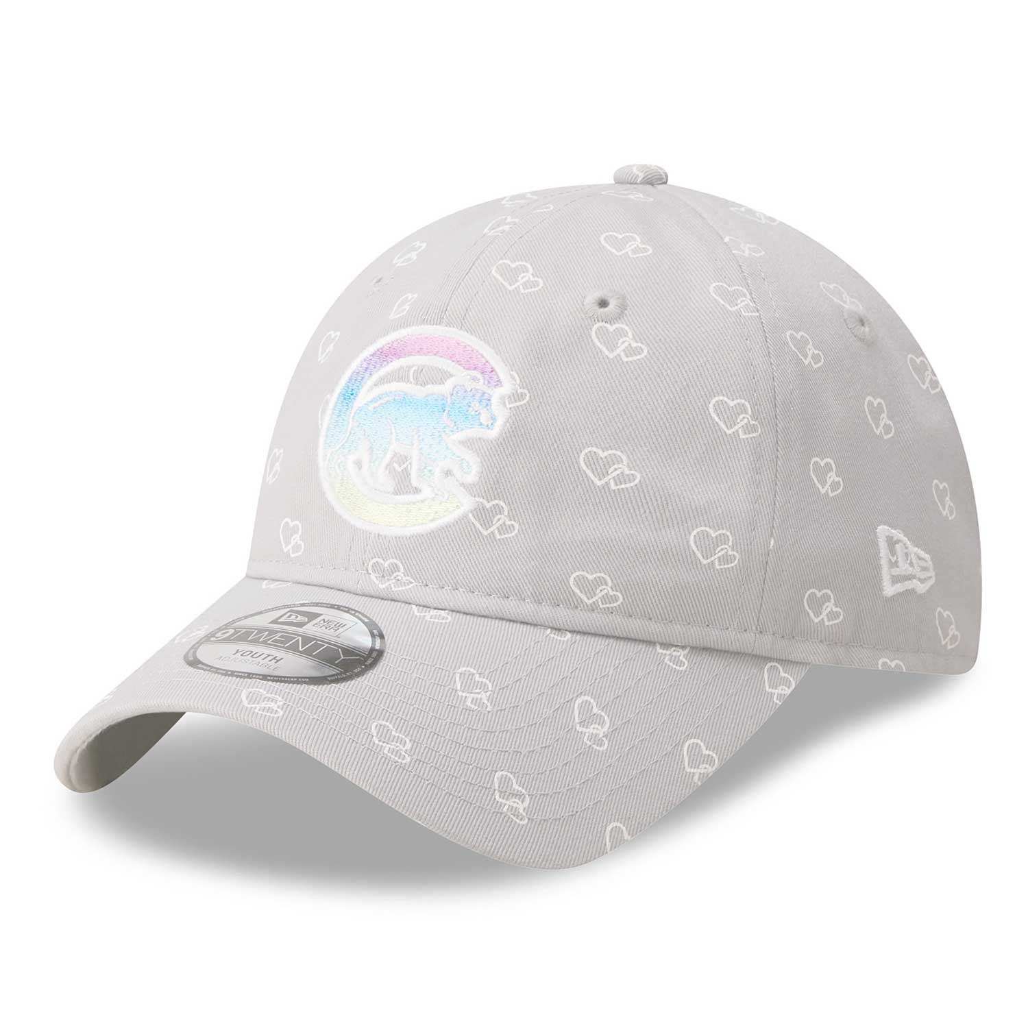 New Era Chicago Cubs Toddler Girls Walking Bear Logo Pop 9TWENTY Adjustable Cap