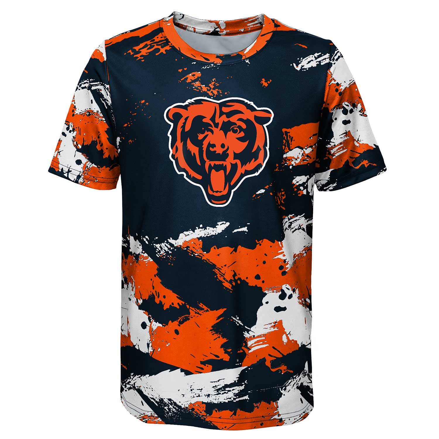 Outerstuff Chicago Bears Youth Team Camo Dri Tek Performance T-Shirt X-Large = 18-20