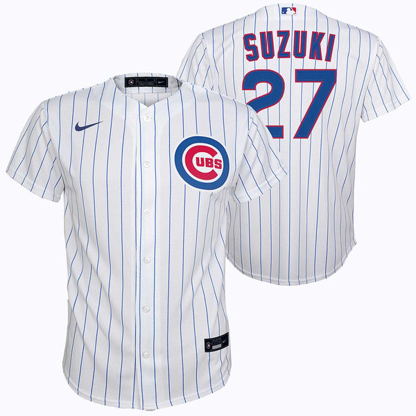 Chicago Cubs Seiya Suzuki Road Replica Jersey W/ Authentic