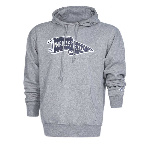 Wrigley Field Grey Pennant Hooded Sweatshirt