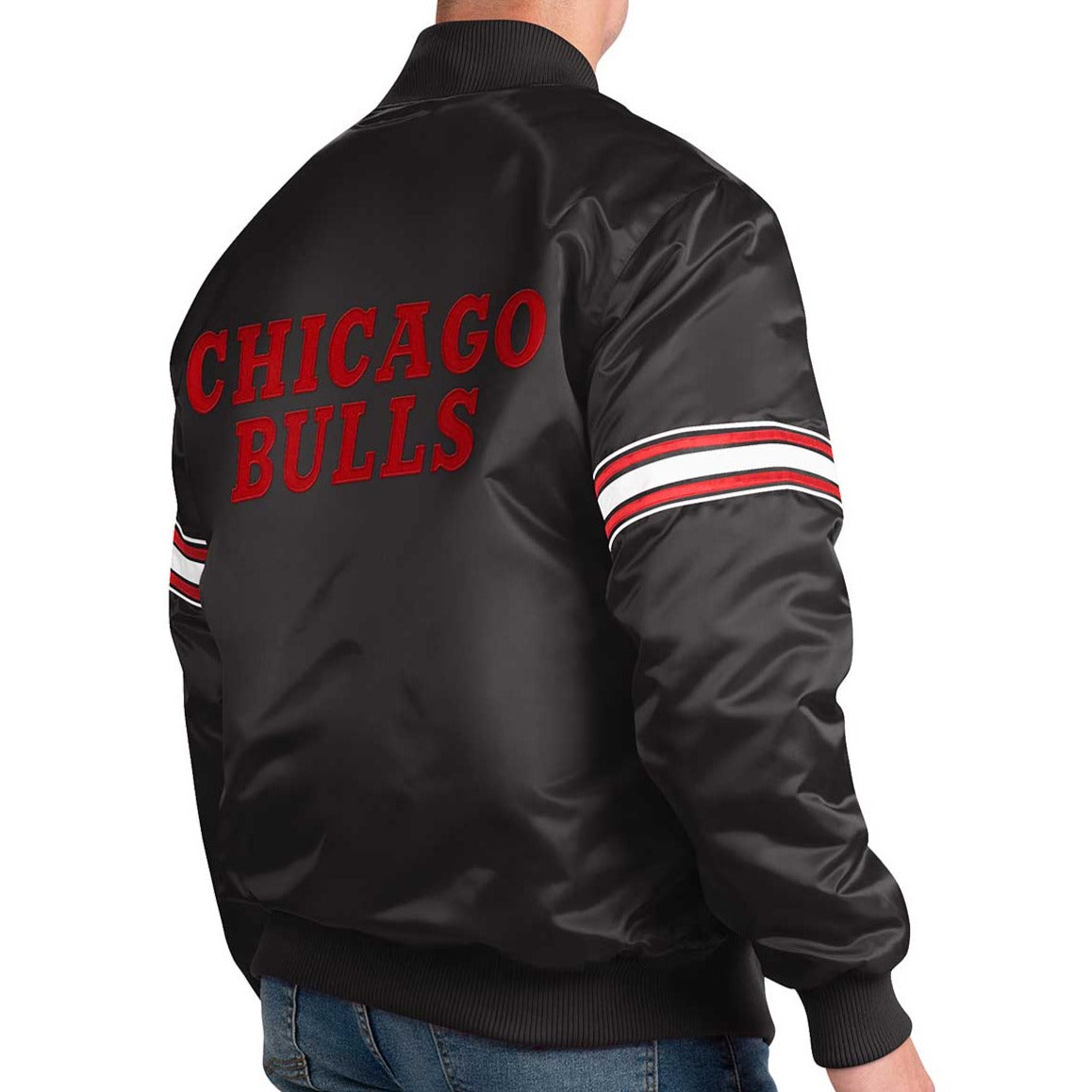 Chicago Bulls Satin Starter Jacket Wrigleyville Sports