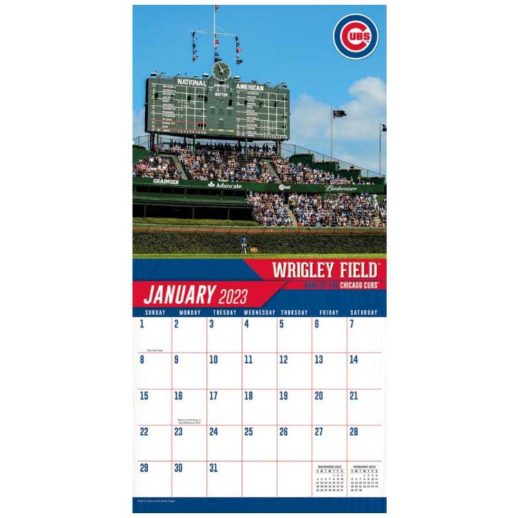 Chicago Cubs Wrigley Field 2023 Calendar Wrigleyville Sports