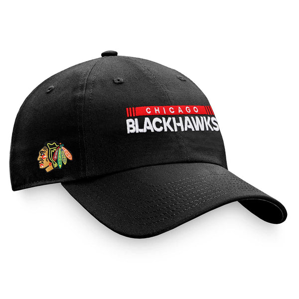 Chicago Blackhawks Authentic Pro Rink Black Unstructured Adj. Cap