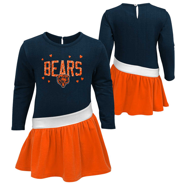 Chicago Bears Girls Heart 2 Heart Jersey Tunic L/S Shirt