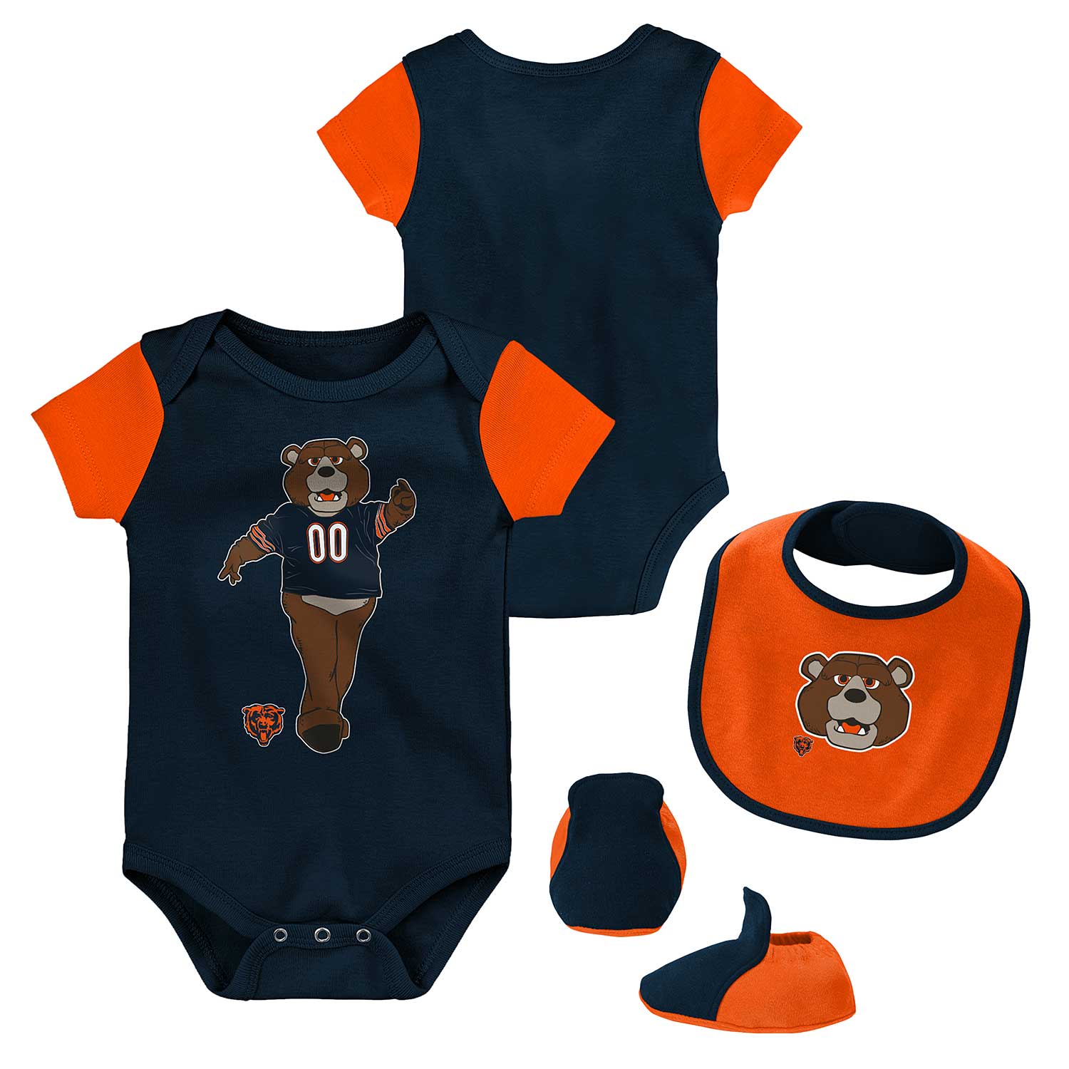 Chicago Bears Infant Little Champ Mascot Creeper Set 12 Months