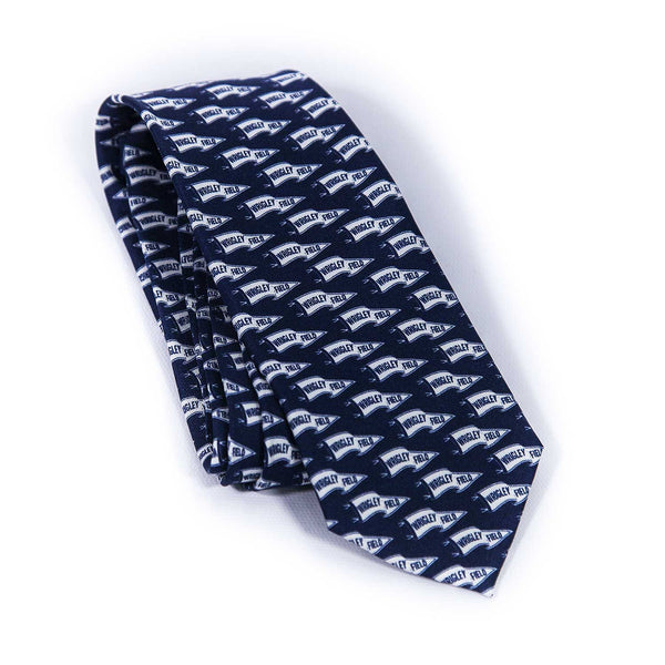 Wrigley Field Navy Pennant Tie
