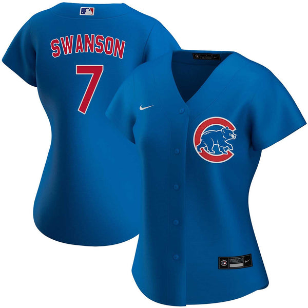Chicago Cubs Dansby Swanson Ladies Nike Alternate Replica Jersey W