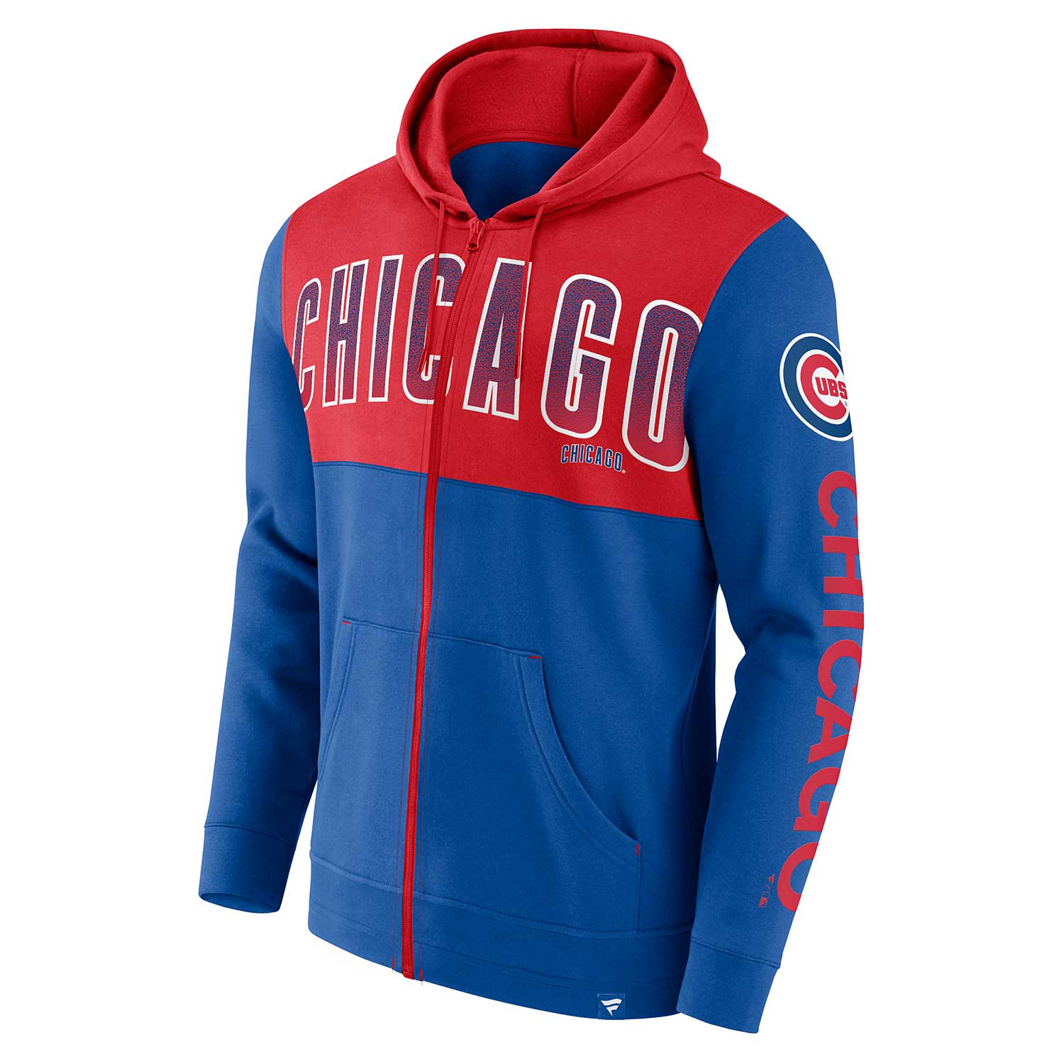 Men's Fanatics Branded Royal Chicago Cubs Walk Off Fleece Full-Zip Hoodie