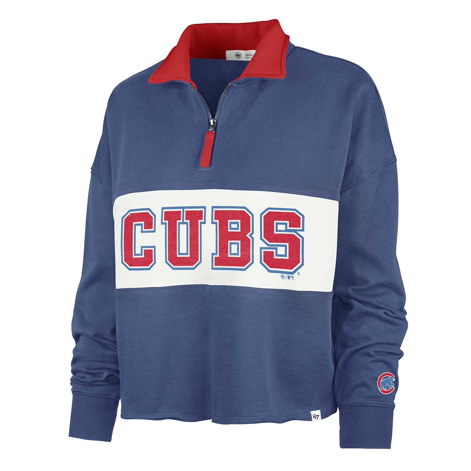 Chicago Cubs Flannel Bullseye Plain Micro Fleece Button-Up Shirt