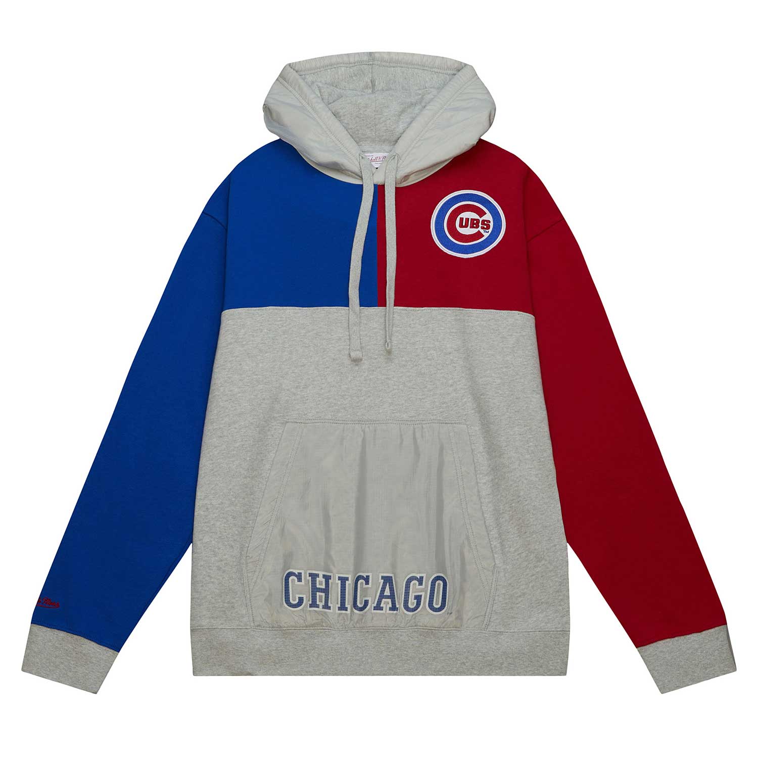 Mitchell & Ness Royal/Red Chicago Cubs Head Coach Pullover Hoodie