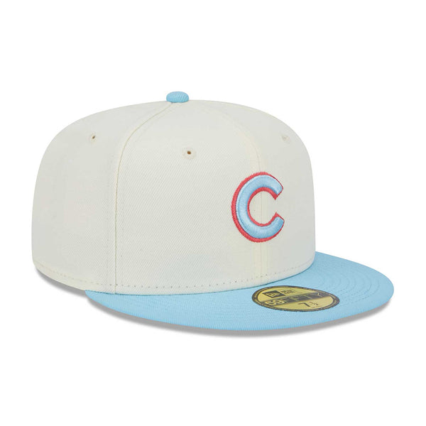 Chicago Cubs Teal & Pink 1916-2016 Wrigley Field 59FIFTY Fitted