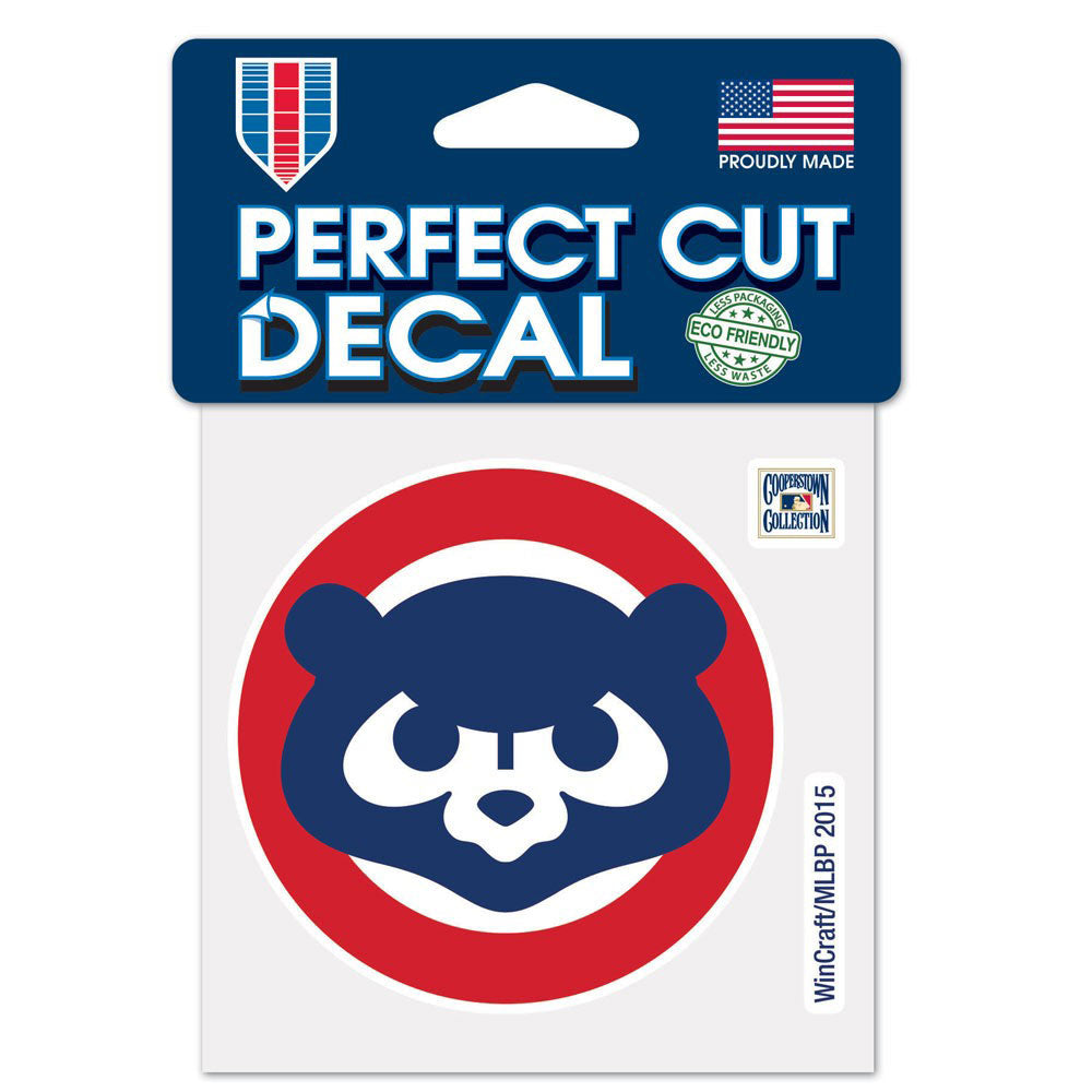 Chicago Cubs Throwback 4 x 4 Die-Cut Decal