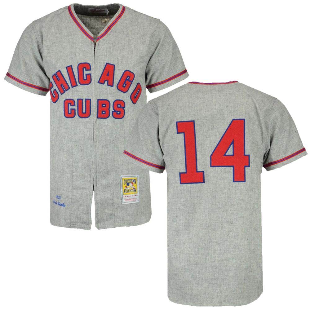 Chicago Cubs Ernie Banks 1957 Mitchell & Ness Authentic Road Jersey –  Wrigleyville Sports