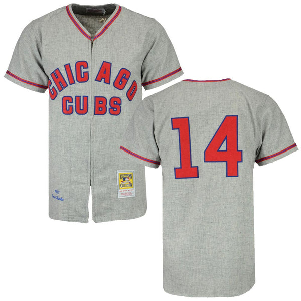 Ernie Banks Chicago Cubs Home White & Road Grey Men's Jersey w/ Patch