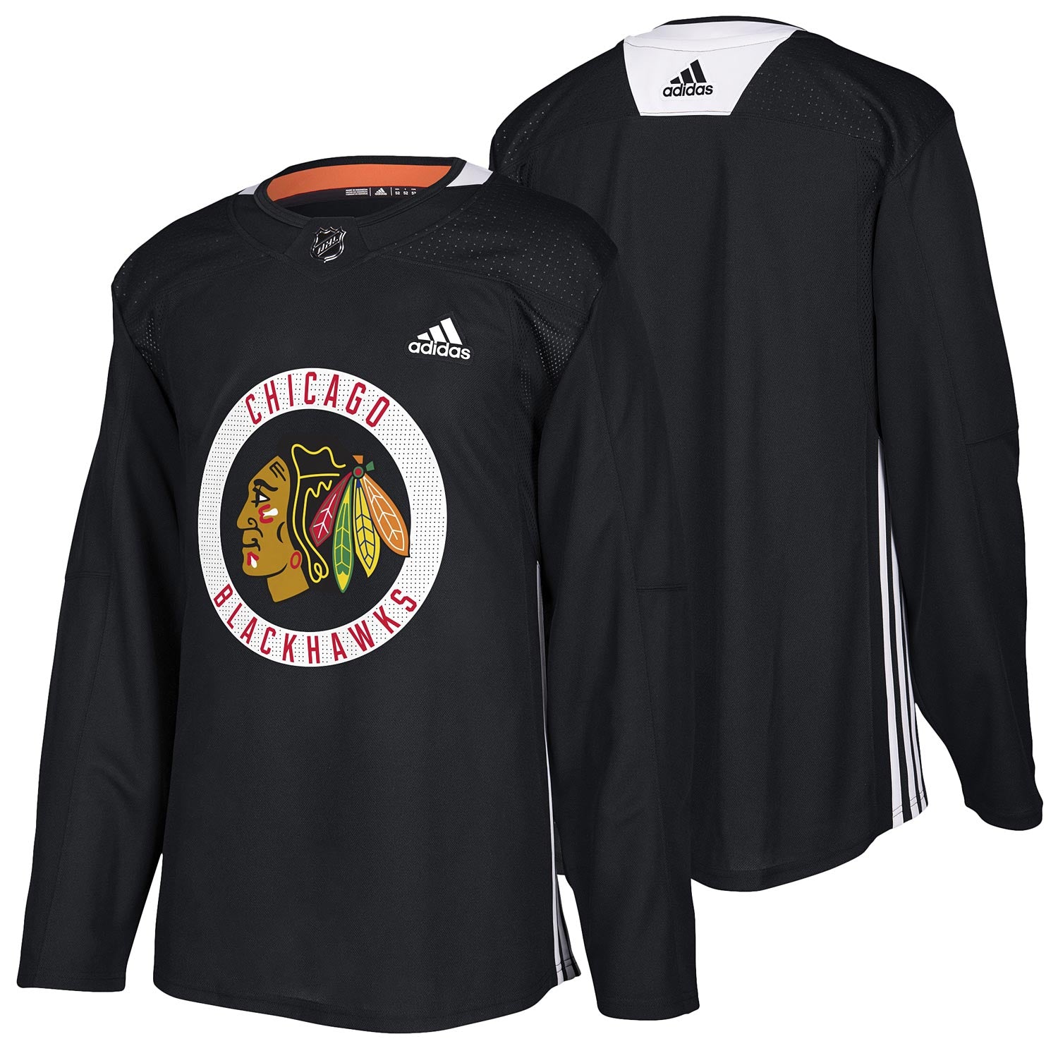 Blackhawks white sales practice jersey