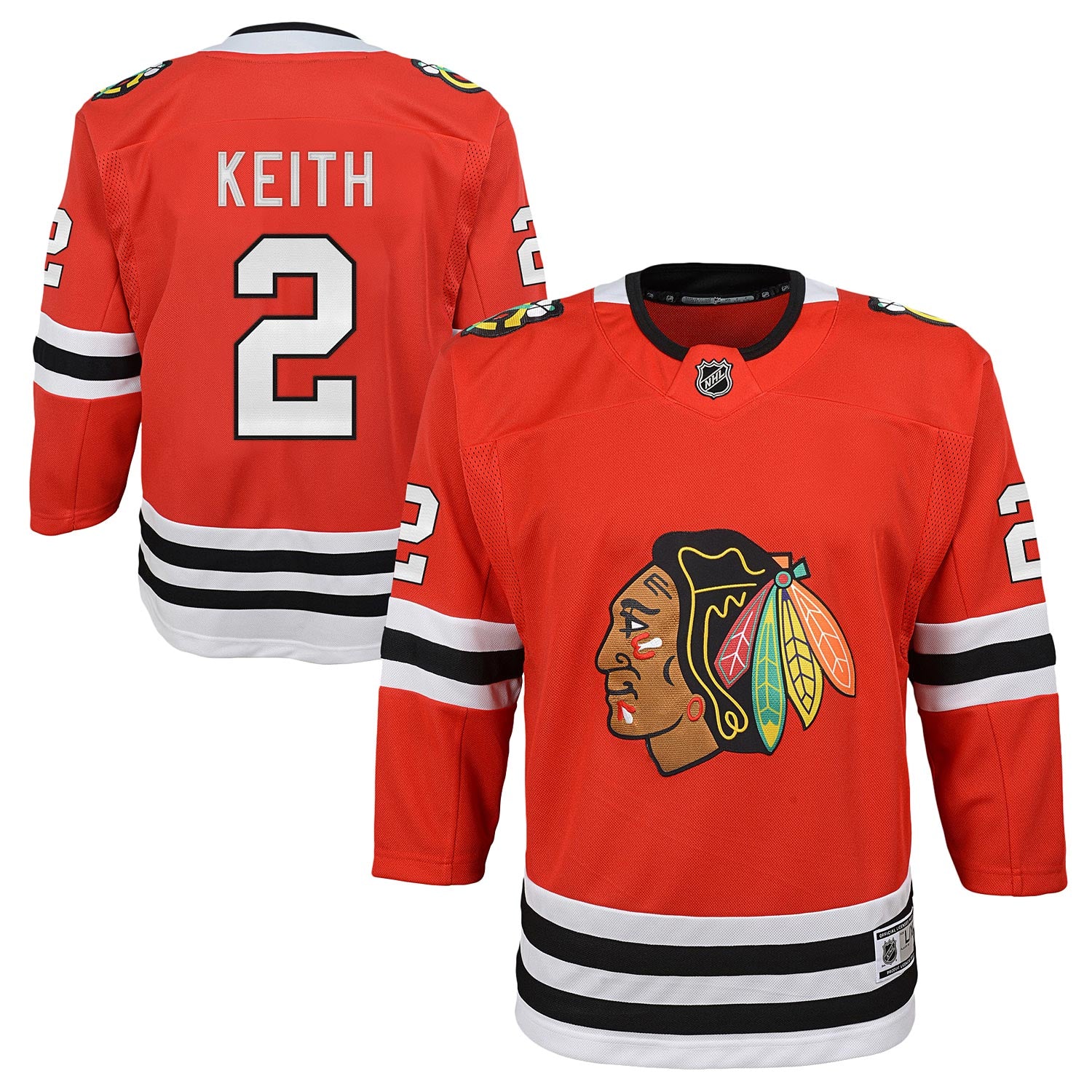 Duncan Keith #2 Chicago Blackhawks NHL Jersey Mens 50 CCM Sewn Alternate  Red